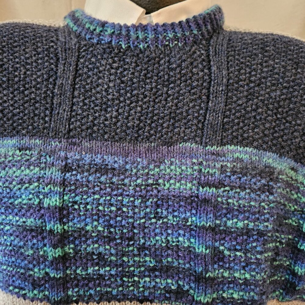 Womens Hand Knit Sweater Size Large Google Says David Lam - Picture 3 of 6